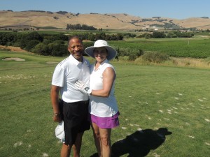 Mathis and Dana Golfing in Napa_072016